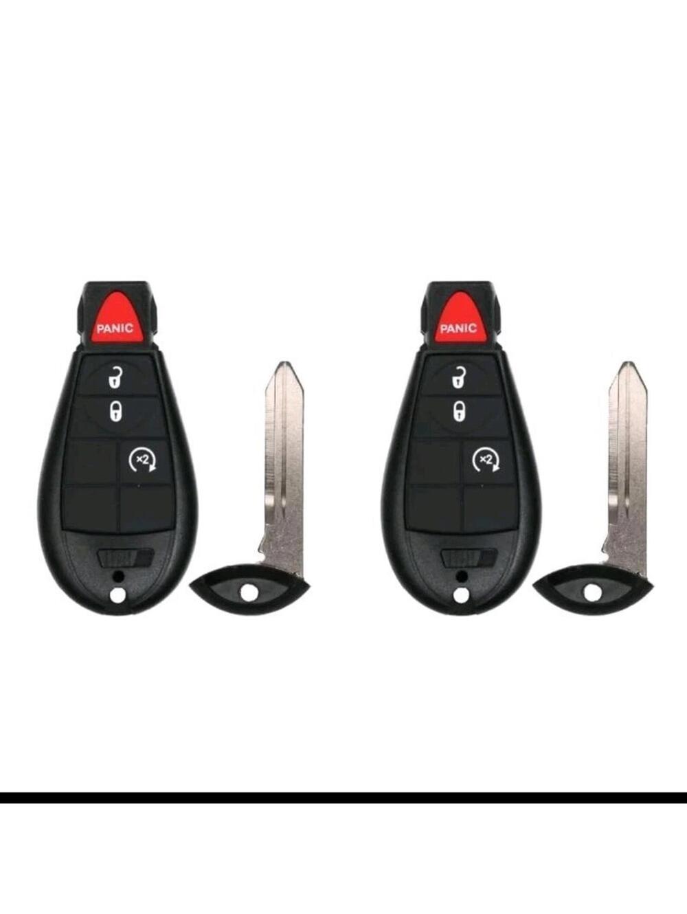 Key Fob Replacement RAM 1500 2500 3500 2014 FCC GQ4-53T 2-Pack Keyless Entry